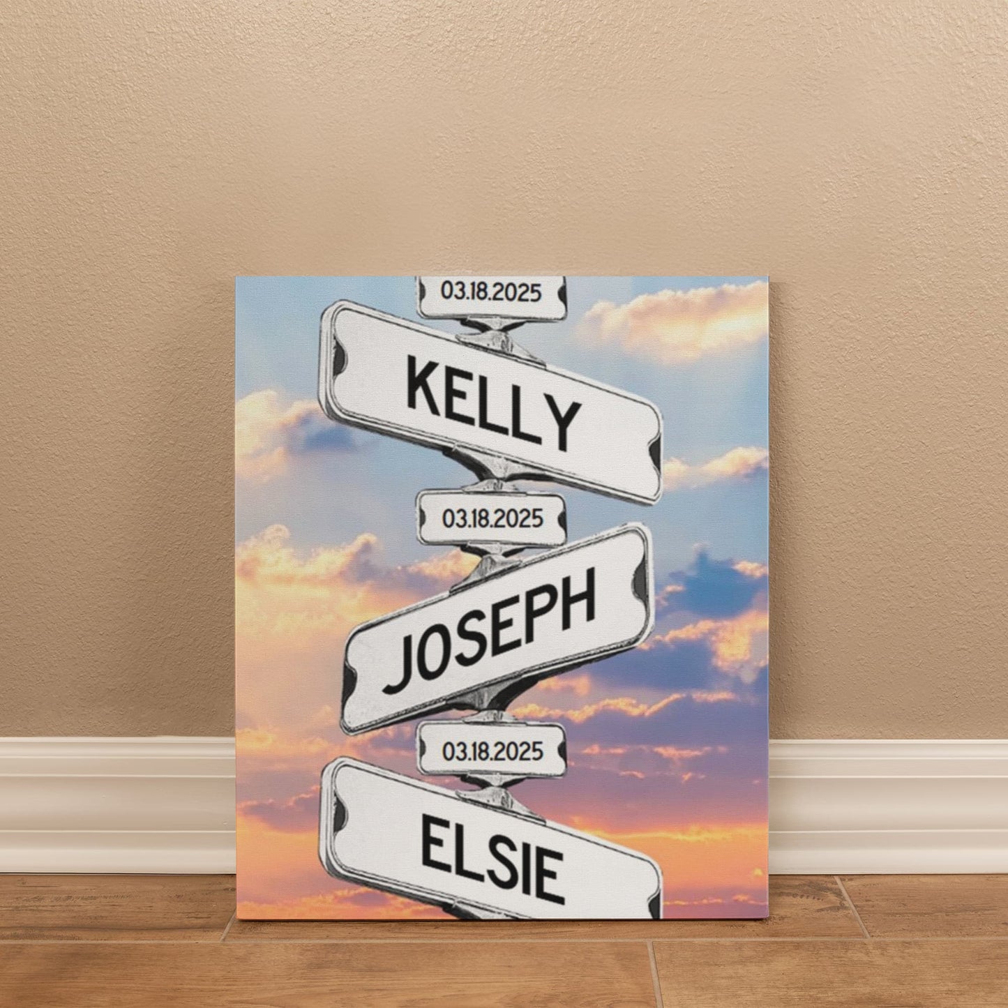 Sunset Famiy Street Sign