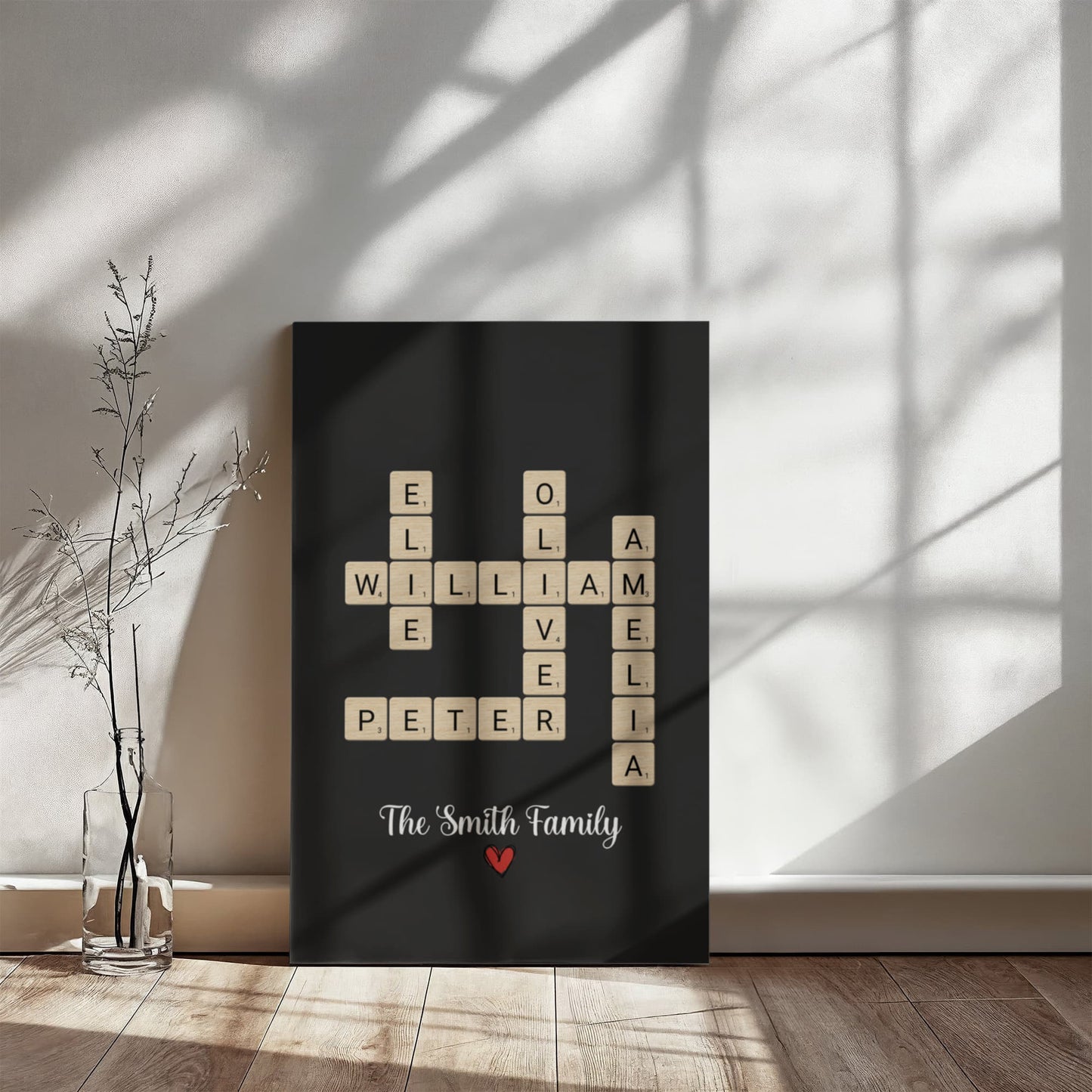 Personalized Family Name Canvas