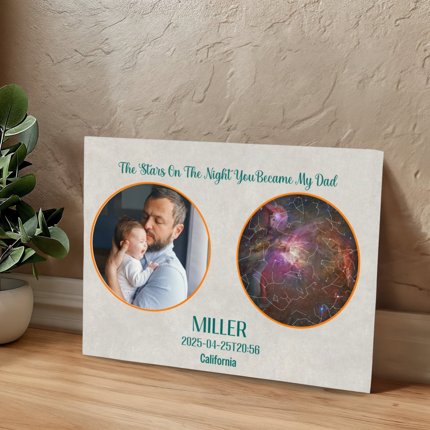 Birthday Star map For Father's Day Dad Gift Canvas