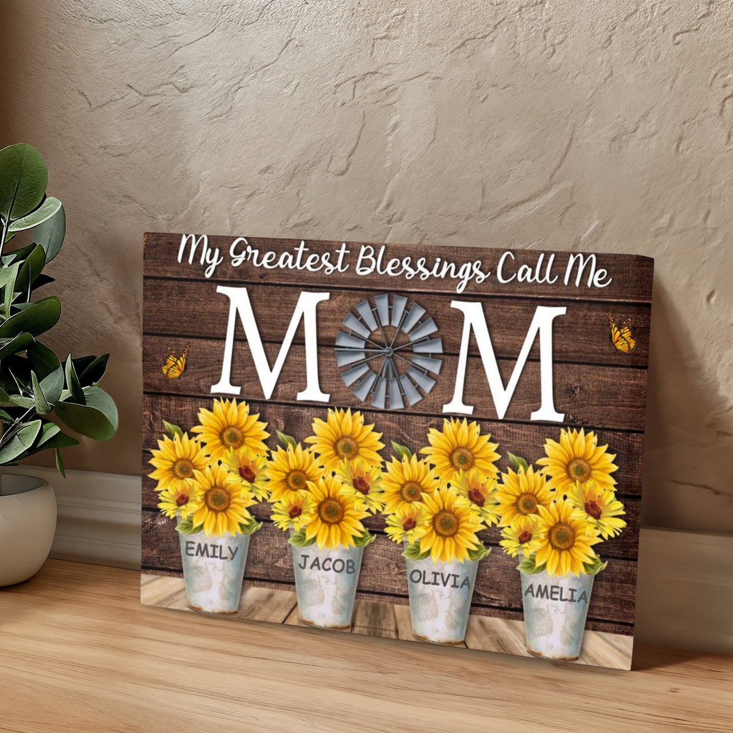 Personalized Wall Art, Mom Gift , Custom Mother Son Print, Mom Birthday Gift, Family Portrait