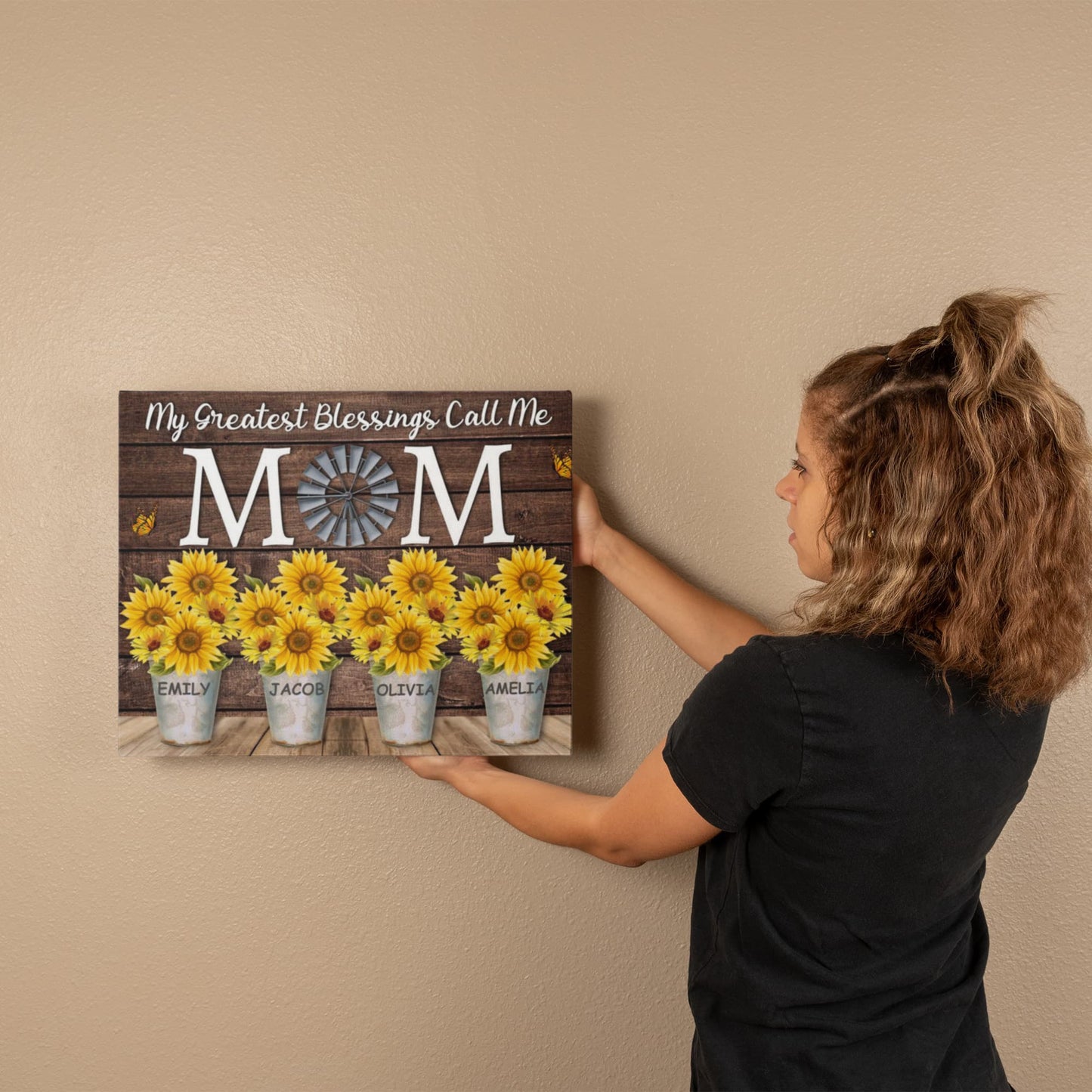 Personalized Wall Art, Mom Gift , Custom Mother Son Print, Mom Birthday Gift, Family Portrait