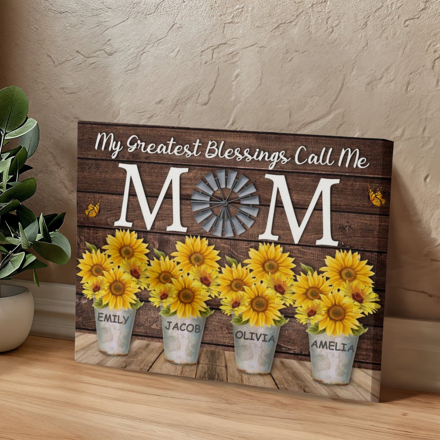 Personalized Wall Art, Mom Gift , Custom Mother Son Print, Mom Birthday Gift, Family Portrait
