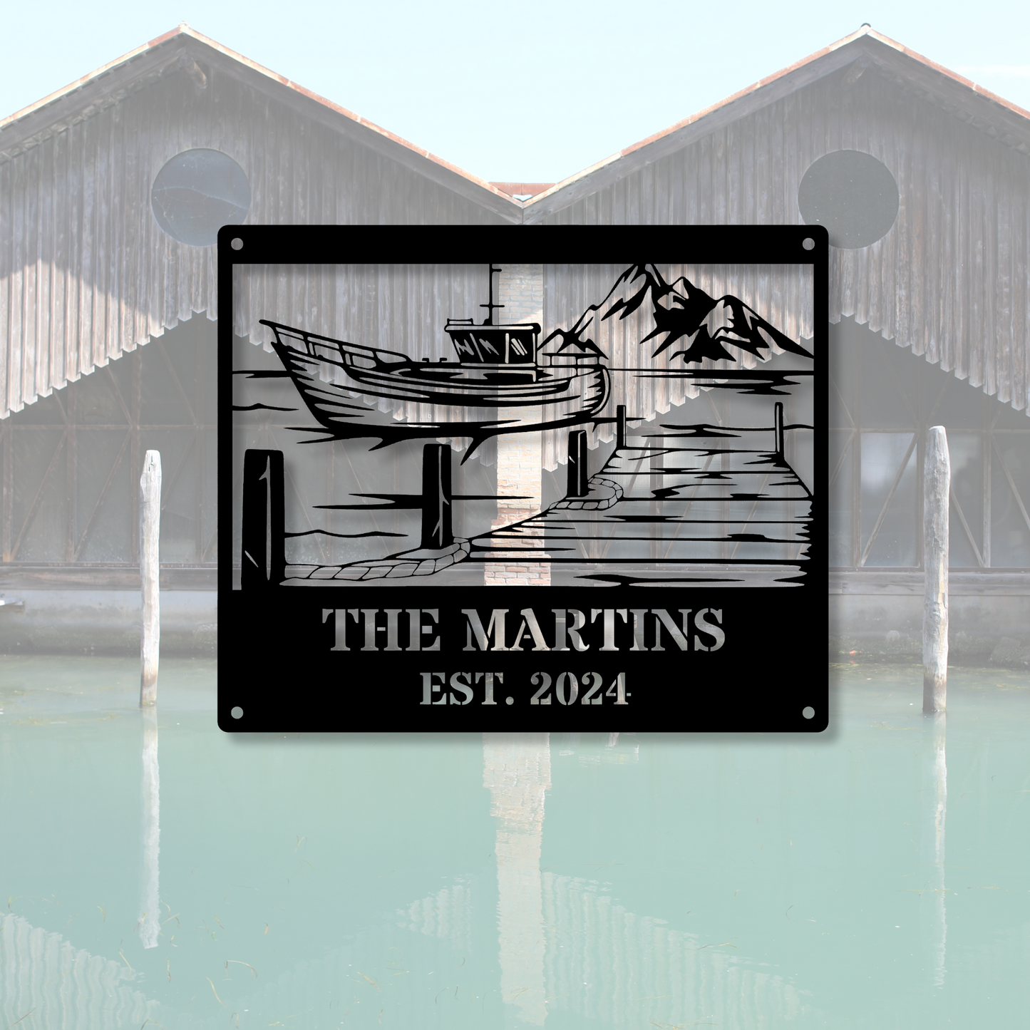 Custom Metal Sign, Lake House Sign, Personalized Lake Decor, Custom Metal Sign for Lake, Welcome to Our Lake House, Housewarming Gift, Custom Lake House Decor