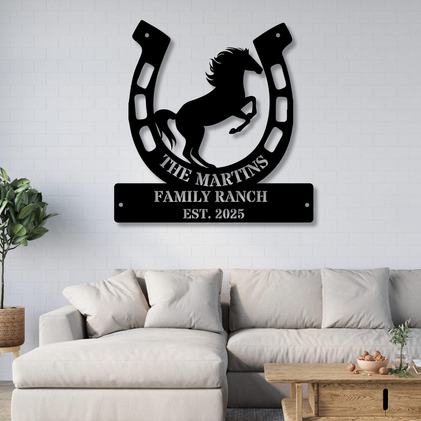 Custom Horses Metal Sign,Horse Ranch Sign,Personalized Horse Farm Name Sign,Horse Riding Sign,Ranch Barn Decor,Horse Stable Wall Art Decor