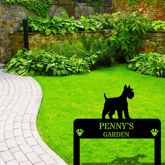 Customized Dog Garden Stake Metal Sign, Dog Memorial Metal Sign, Personalized Dog Name Stake, Pet Grave Markers, Dog Breeds Garden Art