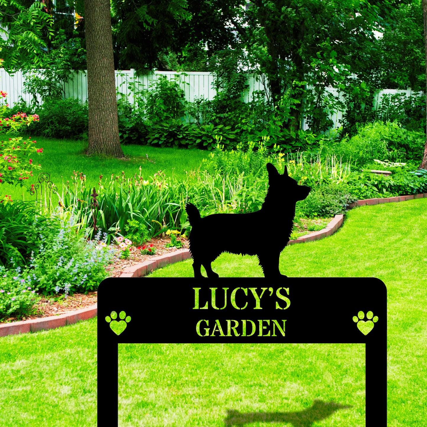 Customized Dog Memorial Garden Stake