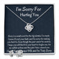 Apology Gift, I'm Sorry Gift, To My Lovely Wife, Birthday Gift For Her, Love Knot Necklace, Meaningful Gifts. - Family Gear Collections