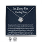 Apology Gift, I'm Sorry Gift, To My Lovely Wife, Birthday Gift For Her, Love Knot Necklace, Meaningful Gifts. - Family Gear Collections