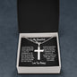 To My Beautiful Niece, Stainless Cross Necklace W/Ball Chain, Baptism Gift, Graduation Gift For Niece, Congratulations Gift, From Loving Uncle.