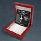 To My Amazing Dad, Stainless Cross Necklace w/Ball Chain, Birthday Gift For Born Again Dad, Christian Gifts, Religious Jewelry. I Love You Dad