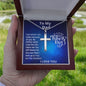 To My Amazing Dad, Stainless Cross Necklace w/Ball Chain, Birthday Gift For Born Again Dad, Christian Gifts, Religious Jewelry. I Love You