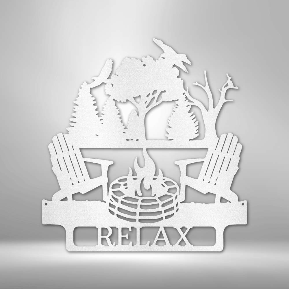 Camping Monogram - Steel Sign - Family Gear Collections