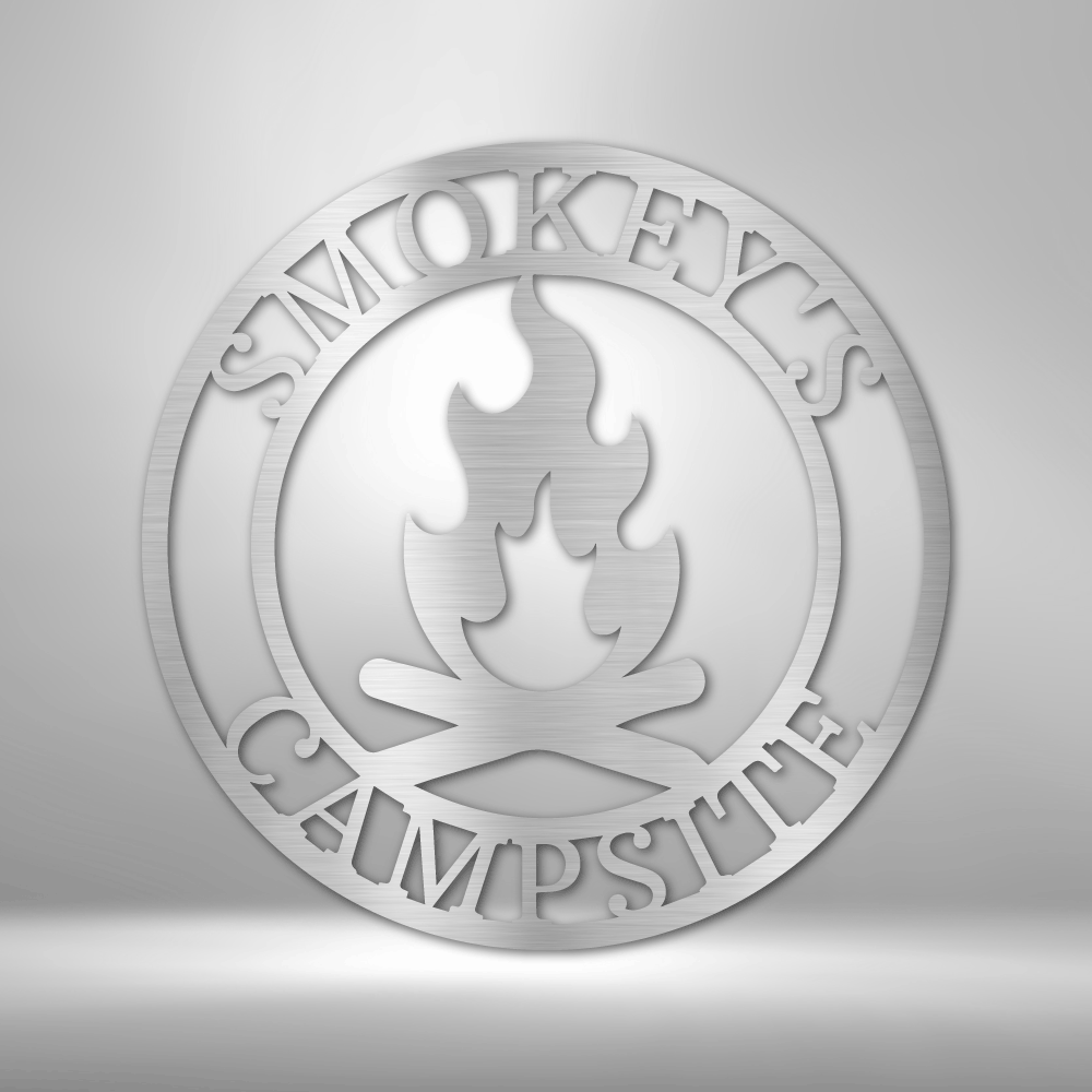 Custom Campfire Metal Sign, Personalized Campfire Metal Art, Campfire Metal Art Sign, Wedding Gift For Outdoorsy Couple, Ultimate Outdoor Decor. - Family Gear Collections