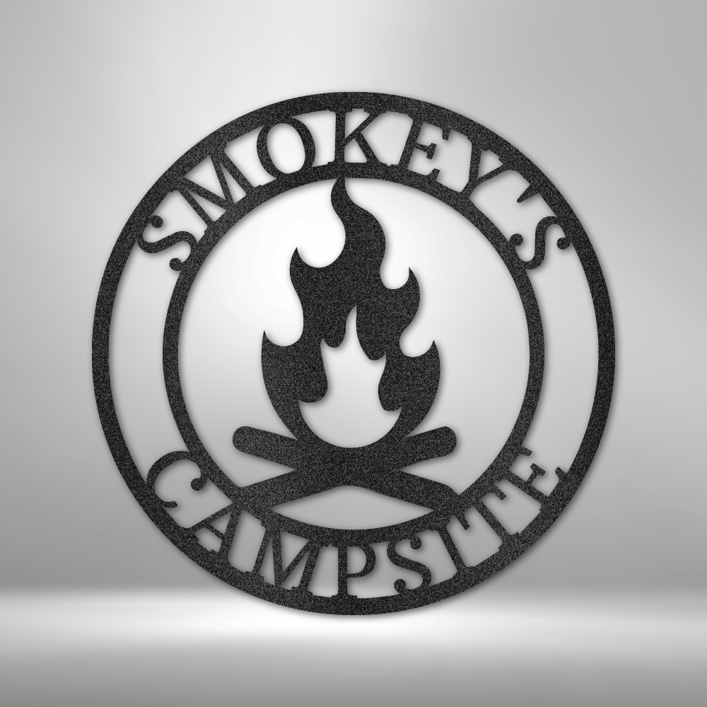Custom Campfire Metal Sign, Personalized Campfire Metal Art, Campfire Metal Art Sign, Wedding Gift For Outdoorsy Couple, Ultimate Outdoor Decor. - Family Gear Collections