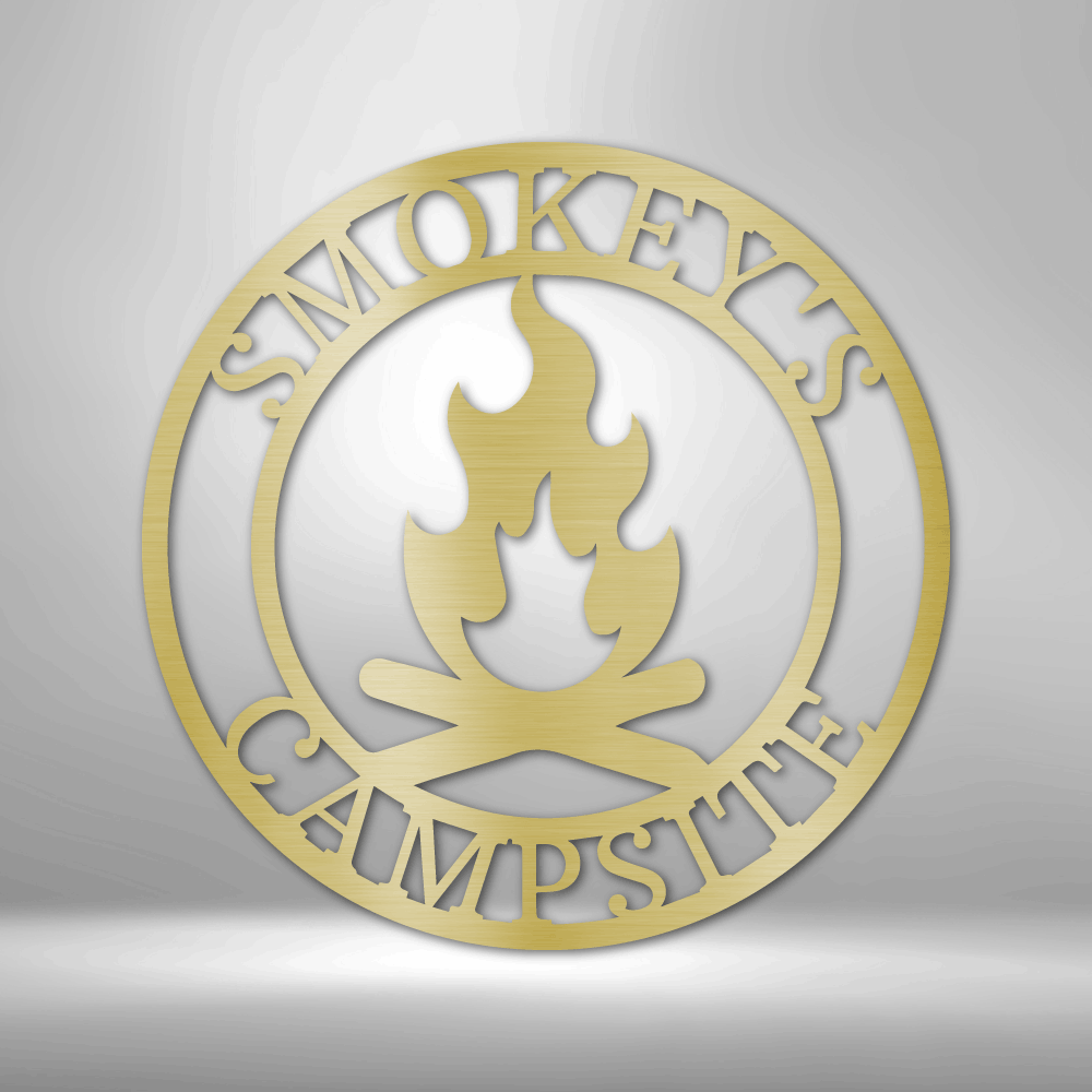 Custom Campfire Metal Sign, Personalized Campfire Metal Art, Campfire Metal Art Sign, Wedding Gift For Outdoorsy Couple, Ultimate Outdoor Decor. - Family Gear Collections