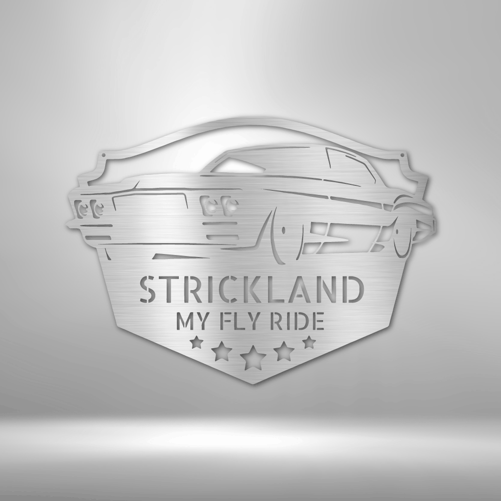 Custom Classic Muscle Car Metal Sign, Personalized Name Muscle Car Enthusiast Wall Art, Garage Wall Decor, Birthday Gift For A Muscle Car Lover. - Family Gear Collections