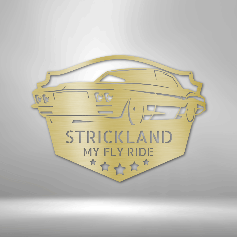 Custom Classic Muscle Car Metal Sign, Personalized Name Muscle Car Enthusiast Wall Art, Garage Wall Decor, Birthday Gift For A Muscle Car Lover. - Family Gear Collections