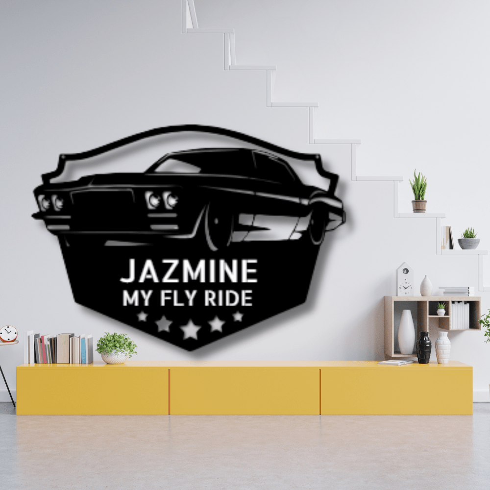 Custom Classic Muscle Car Metal Sign, Personalized Name Muscle Car Enthusiast Wall Art, Garage Wall Decor, Birthday Gift For A Muscle Car Lover. - Family Gear Collections