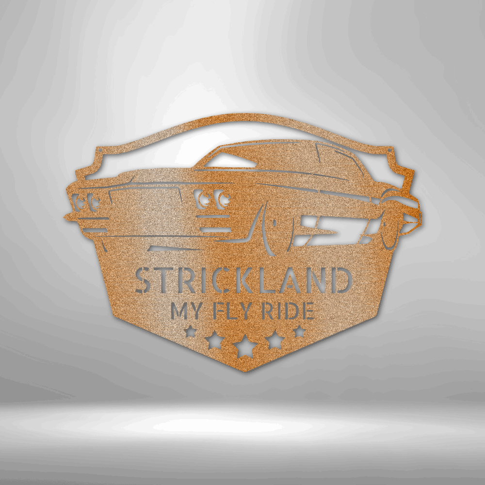 Custom Classic Muscle Car Metal Sign, Personalized Name Muscle Car Enthusiast Wall Art, Garage Wall Decor, Birthday Gift For A Muscle Car Lover. - Family Gear Collections