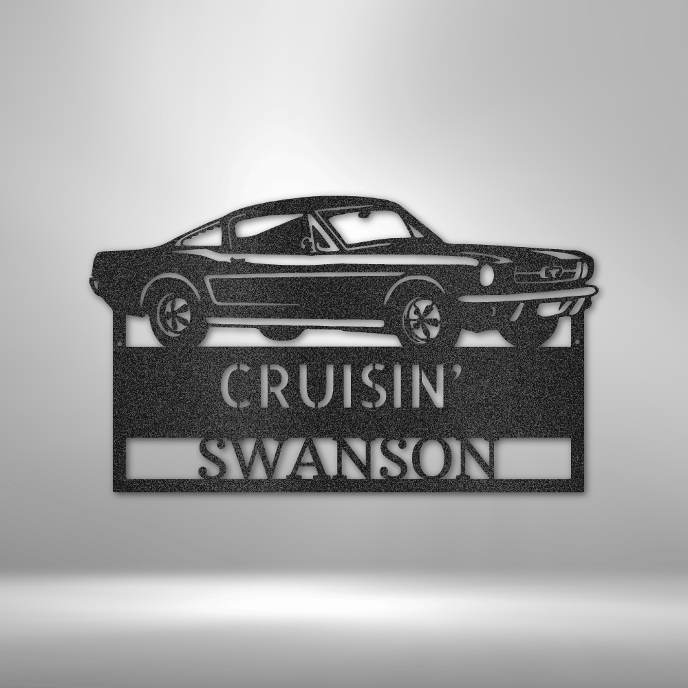 Custom Hear The Roar Metal Sign, Personalized Muscle Car Name Gift For Dad, Garage Wall Art Decor, Indoor Outdoor Metal Art Hangings, Son To Father Gift. - Family Gear Collections