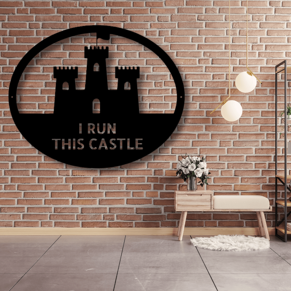 Custom King of the Castle Metal Sign, Personalized Castle Wall Art Decor, Medieval Age Castle Housewarming Gift, Man Cave Wall Art Decor, X-mas Gift. - Family Gear Collections
