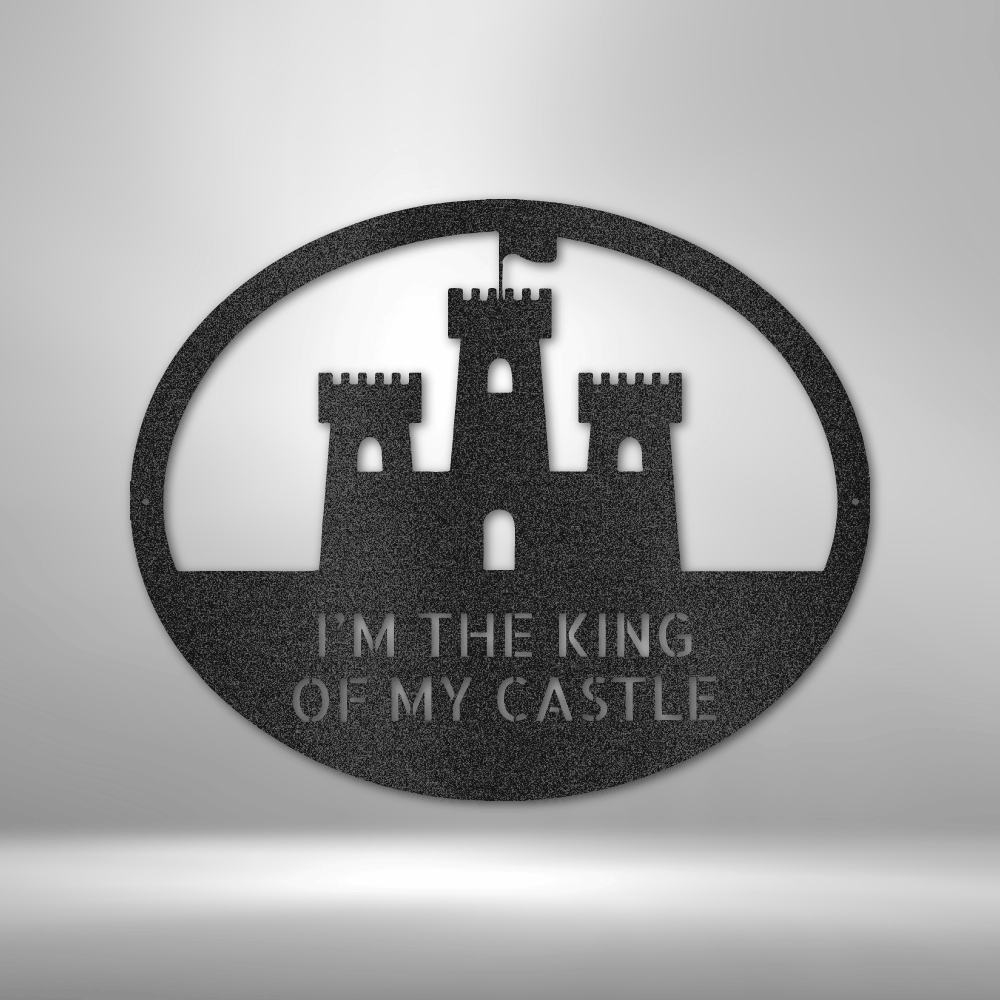 Custom King of the Castle Metal Sign, Personalized Castle Wall Art Decor, Medieval Age Castle Housewarming Gift, Man Cave Wall Art Decor, X-mas Gift. - Family Gear Collections