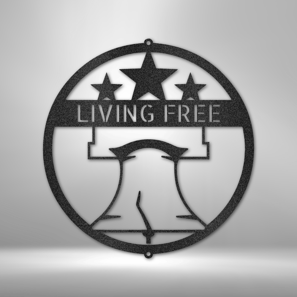 Custom Liberty Bell Metal Art Sign, Personalized Name Liberty Bell Monogram, Patriotic Wall Hanging, Birthday Gift For Dad, Indoor Liberty Decor. - Family Gear Collections