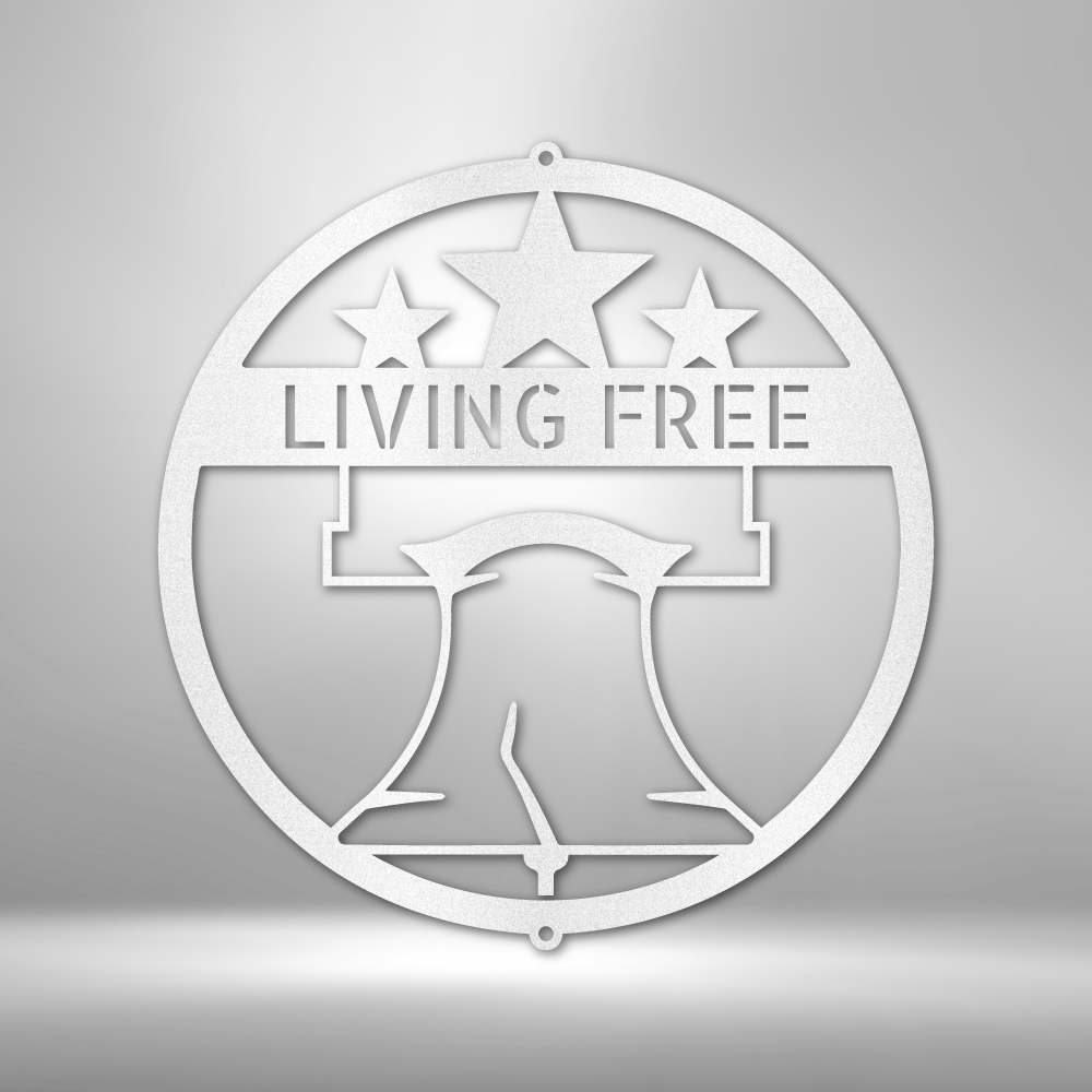 Custom Liberty Bell Metal Art Sign, Personalized Name Liberty Bell Monogram, Patriotic Wall Hanging, Birthday Gift For Dad, Indoor Liberty Decor. - Family Gear Collections