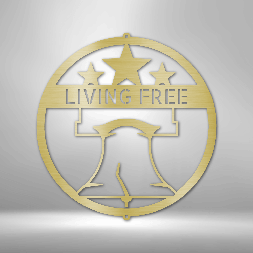 Custom Liberty Bell Metal Art Sign, Personalized Name Liberty Bell Monogram, Patriotic Wall Hanging, Birthday Gift For Dad, Indoor Liberty Decor. - Family Gear Collections