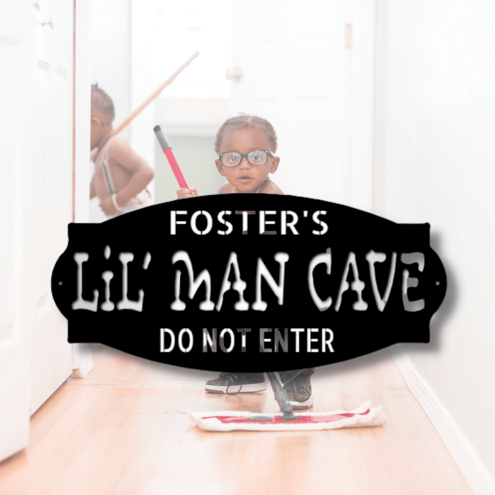 Custom Lil Man Metal Sign, Personalized Lil Man Monogram, Birthday Gift For Grandson, Kids Playroom Decor, Housewarming - Family Gear Collections