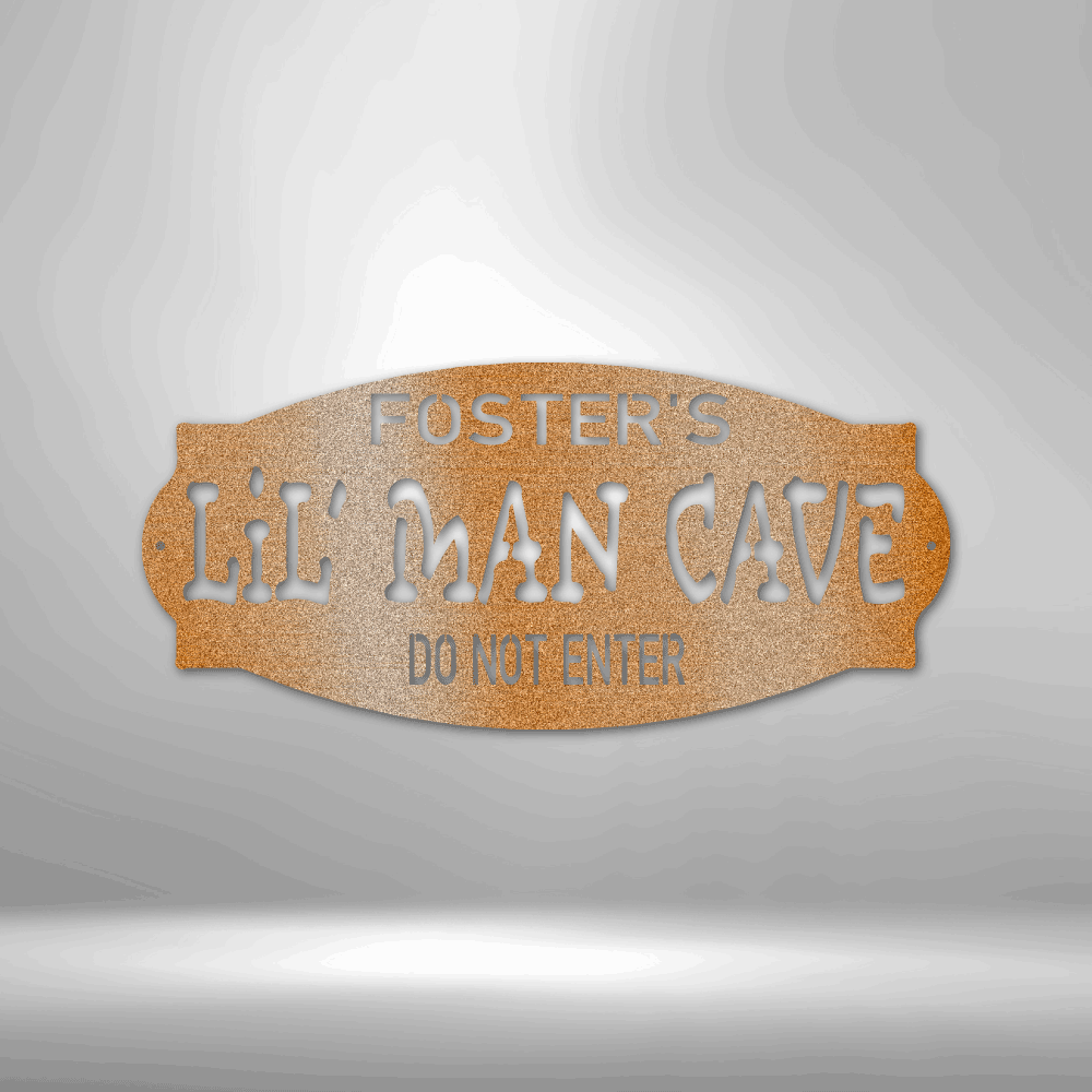 Custom Lil Man Metal Sign, Personalized Lil Man Monogram, Birthday Gift For Grandson, Kids Playroom Decor, Housewarming - Family Gear Collections