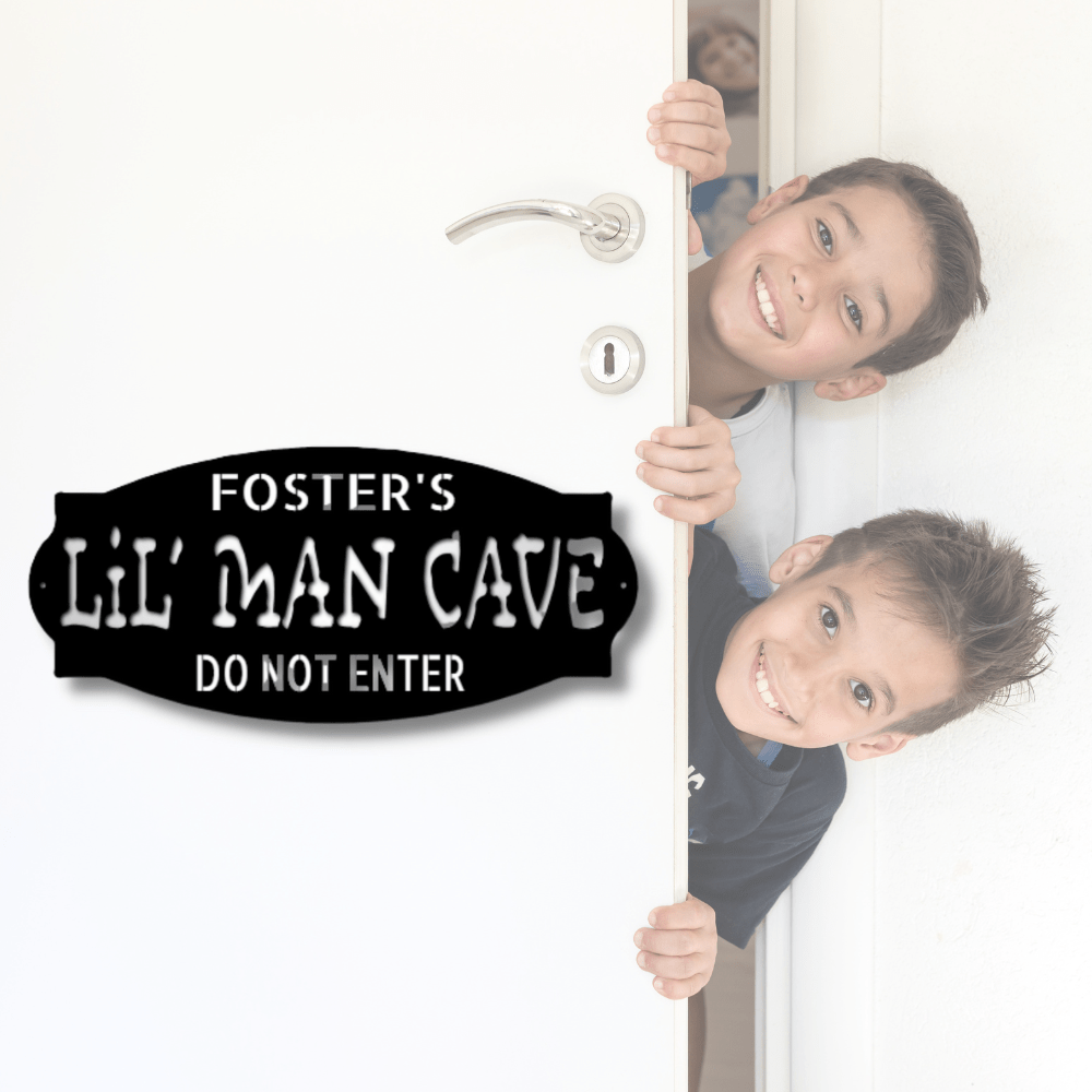 Custom Lil Man Metal Sign, Personalized Lil Man Monogram, Birthday Gift For Grandson, Kids Playroom Decor, Housewarming - Family Gear Collections