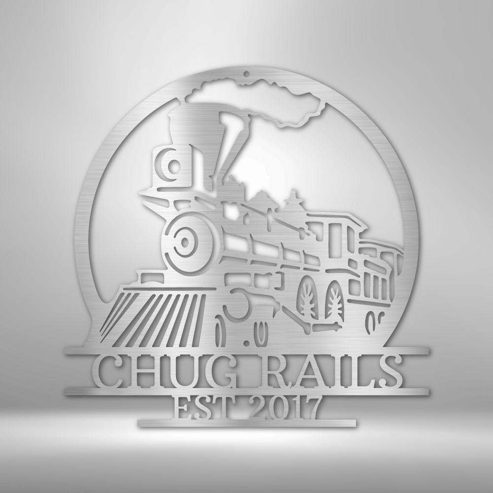 Custom Old Fashion Train Metal Sign, Personalized Old Train Monogram, Birthday Gift For Engineman, Outdoor Indoor Wall Hanging, Meaningful Gift, Christmas Gift Gift For Him, Housewarming Gift. - Family Gear Collections