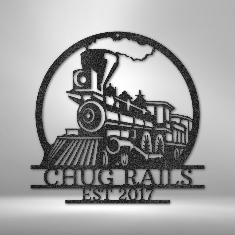 Custom Old Fashion Train Metal Sign, Personalized Old Train Monogram, Birthday Gift For Engineman, Outdoor Indoor Wall Hanging, Meaningful Gift, Christmas Gift Gift For Him, Housewarming Gift. - Family Gear Collections