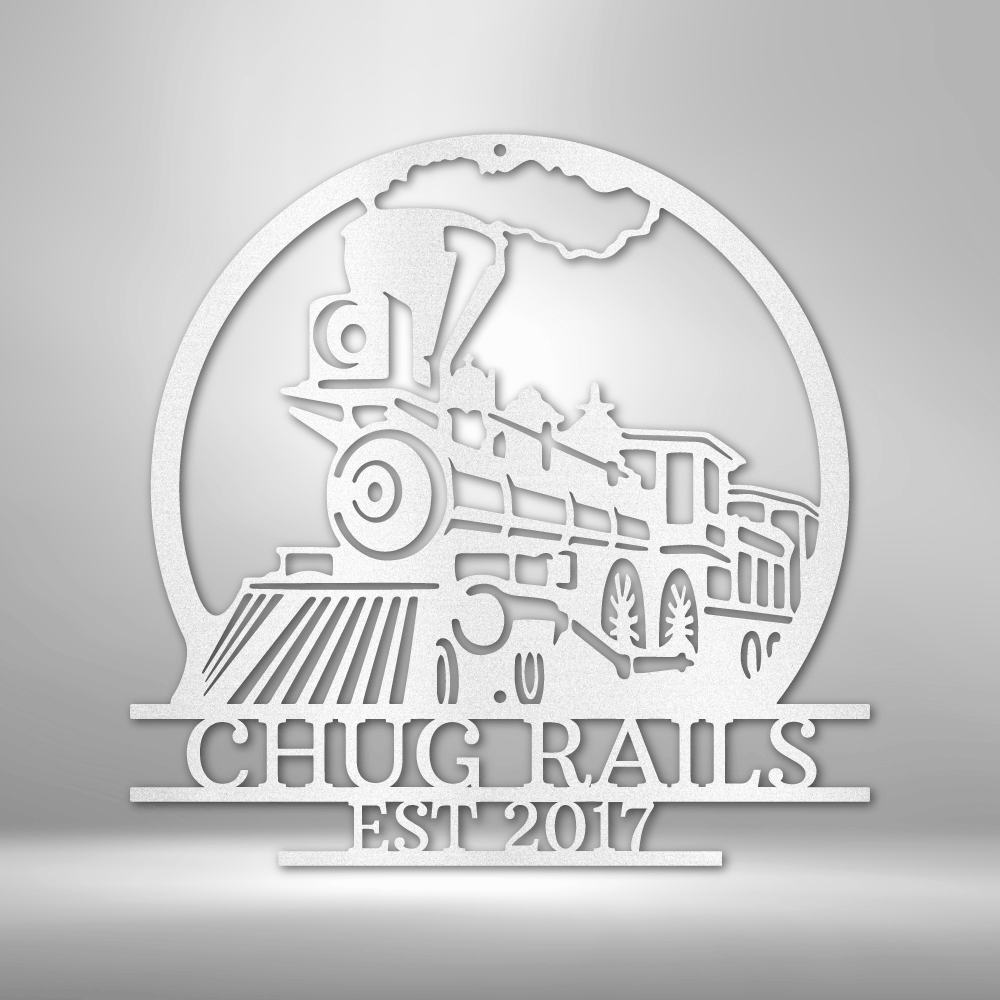 Custom Old Fashion Train Metal Sign, Personalized Old Train Monogram, Birthday Gift For Engineman, Outdoor Indoor Wall Hanging, Meaningful Gift, Christmas Gift Gift For Him, Housewarming Gift. - Family Gear Collections