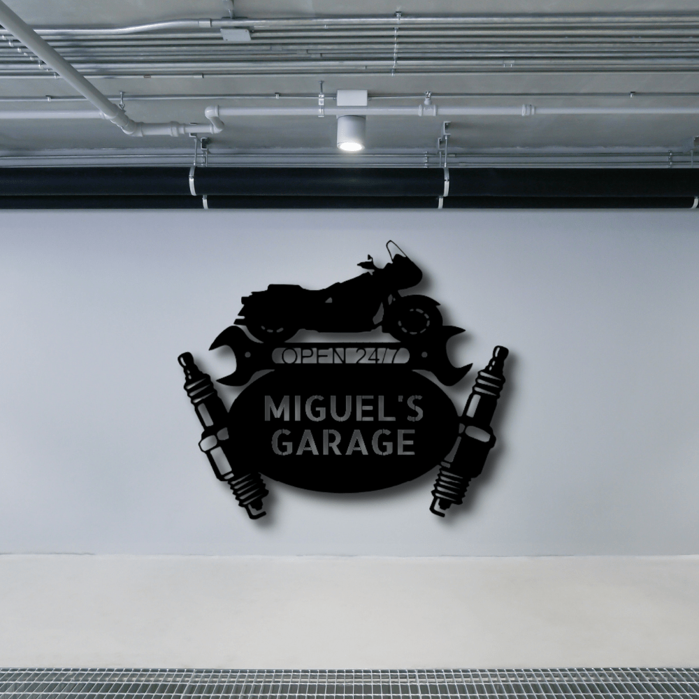 Custom Trike Motorcycle Metal Art Sign, Personalized Birthday Gift For Trike Mechanic Dad, Garage Wall Art Sign, Son To Father Gift, Man Cave Decor. - Family Gear Collections