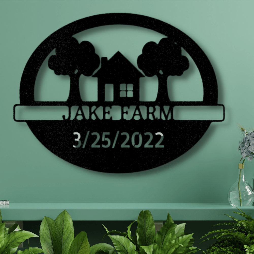 Custom We Bought Dirt Metal Sign, Personalized Metal Art Sign, Outdoor Wall Hanging, Established Ranch Sign Decor, , Birthday Gift For Him, Fathers Day Gift - Family Gear Collections