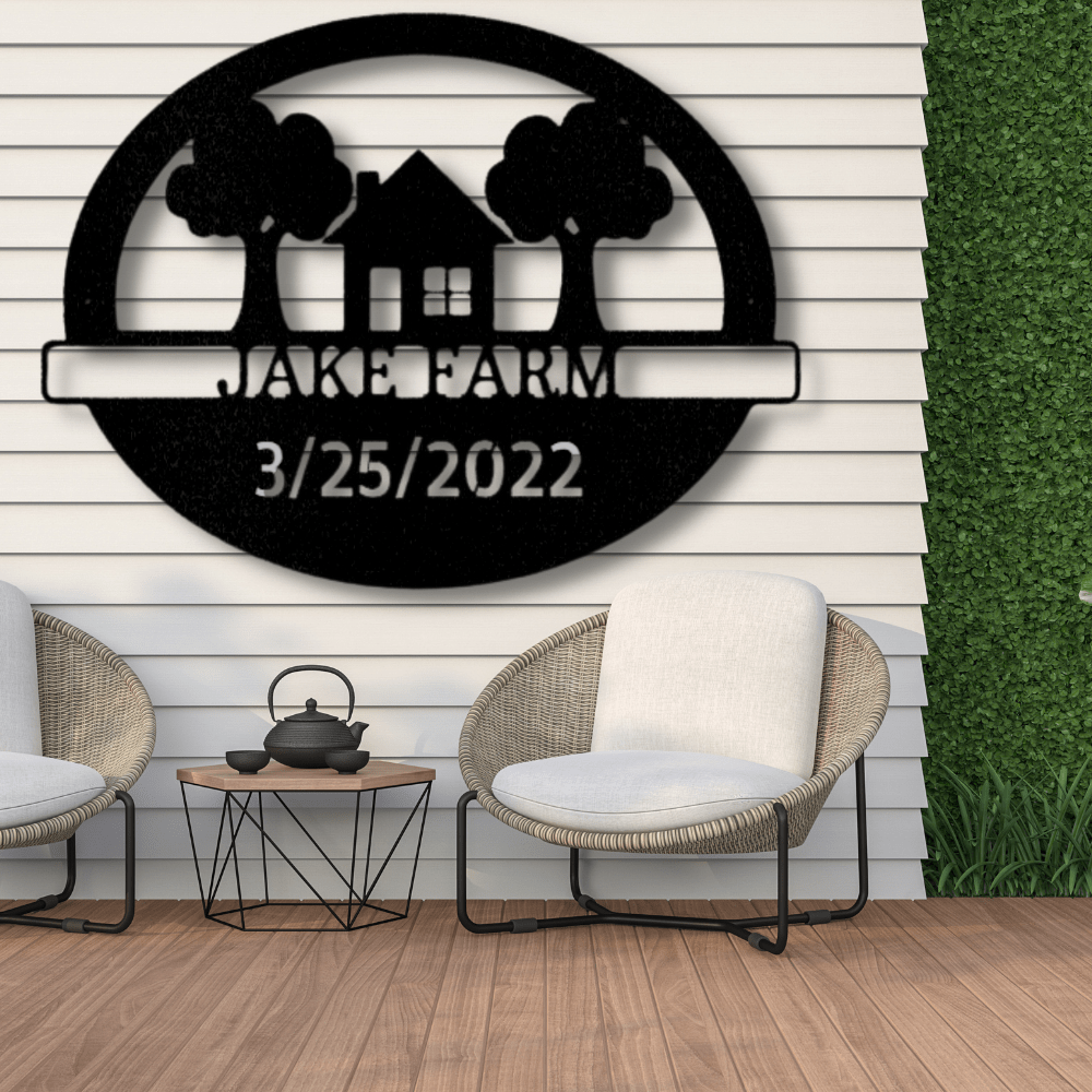 Custom We Bought Dirt Metal Sign, Personalized Metal Art Sign, Outdoor Wall Hanging, Established Ranch Sign Decor, , Birthday Gift For Him, Fathers Day Gift - Family Gear Collections
