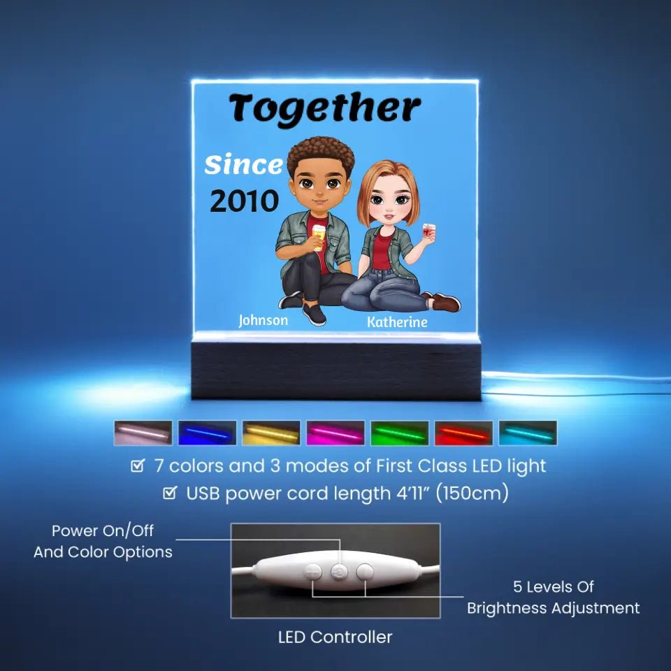 Customizable Night Acrylic Light - Family Gear Collections