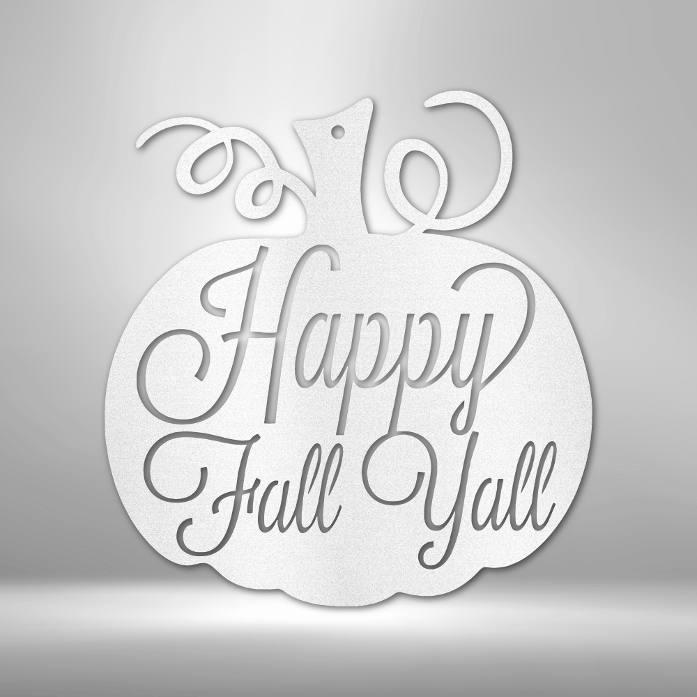 Fall Pumpkin Metal Sign, Autumn Pumpkin Monogram, Happy Thanksgiving Gift, Indoor Outdoor Decor, Front Porch Hanging. - Family Gear Collections
