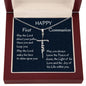 Happy First Communion, Faith Cross Necklace, Christian Gift, First Communion Gifts, From Loving Mom - Family Gear Collections