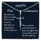 Happy First Communion, Faith Cross Necklace, Christian Gift, First Communion Gifts, From Loving Mom - Family Gear Collections