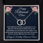Happy Retirement Mom, Perfect Pair Necklace, Best Retirement Gift, Christmas Gift, Happy Retirement Gift. - Family Gear Collections