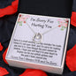 I'm Sorry For Hurting You, Lucky In Love Necklace, Apology Gift For Her, Christmas Gift. - Family Gear Collections