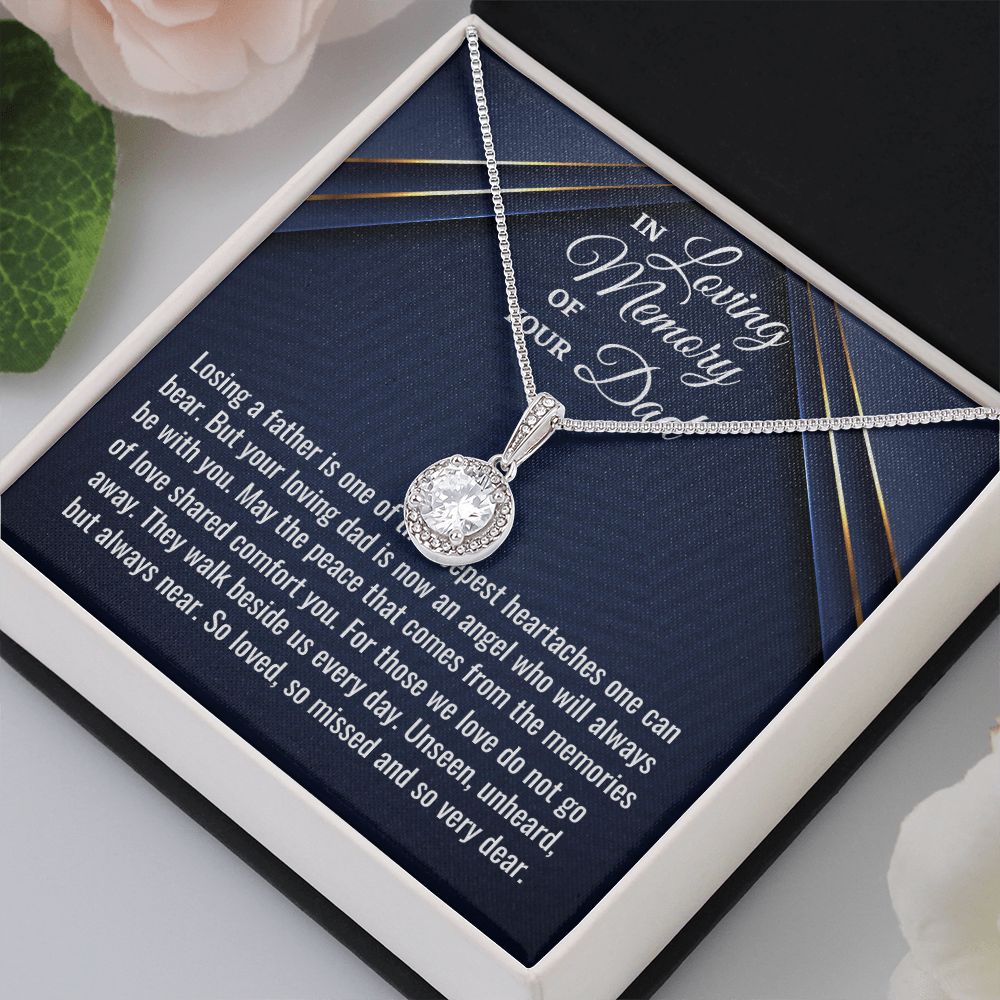 In Loving Memory Of Your Dad, Eternal Hope Necklace, Loss Of Your Dad Gift, Memorial Gift Dad, In Memory Of Your Dad. - Family Gear Collections