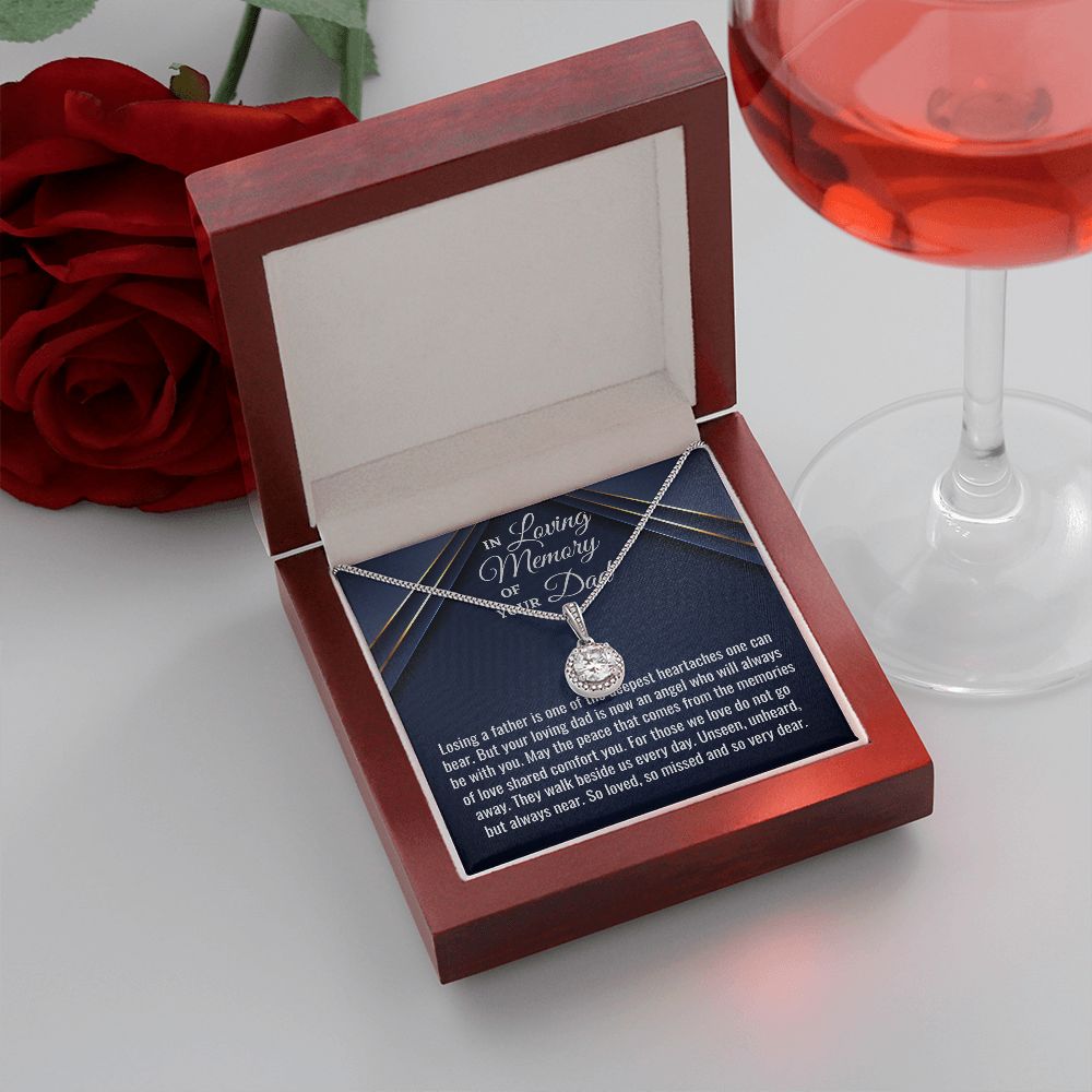 In Loving Memory Of Your Dad, Eternal Hope Necklace, Loss Of Your Dad Gift, Memorial Gift Dad, In Memory Of Your Dad. - Family Gear Collections