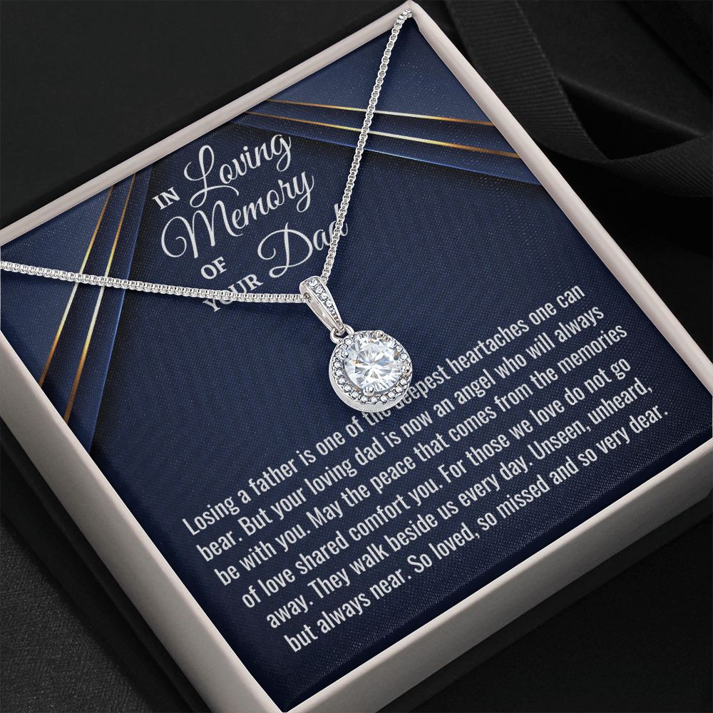 In Loving Memory Of Your Dad, Eternal Hope Necklace, Loss Of Your Dad Gift, Memorial Gift Dad, In Memory Of Your Dad. - Family Gear Collections