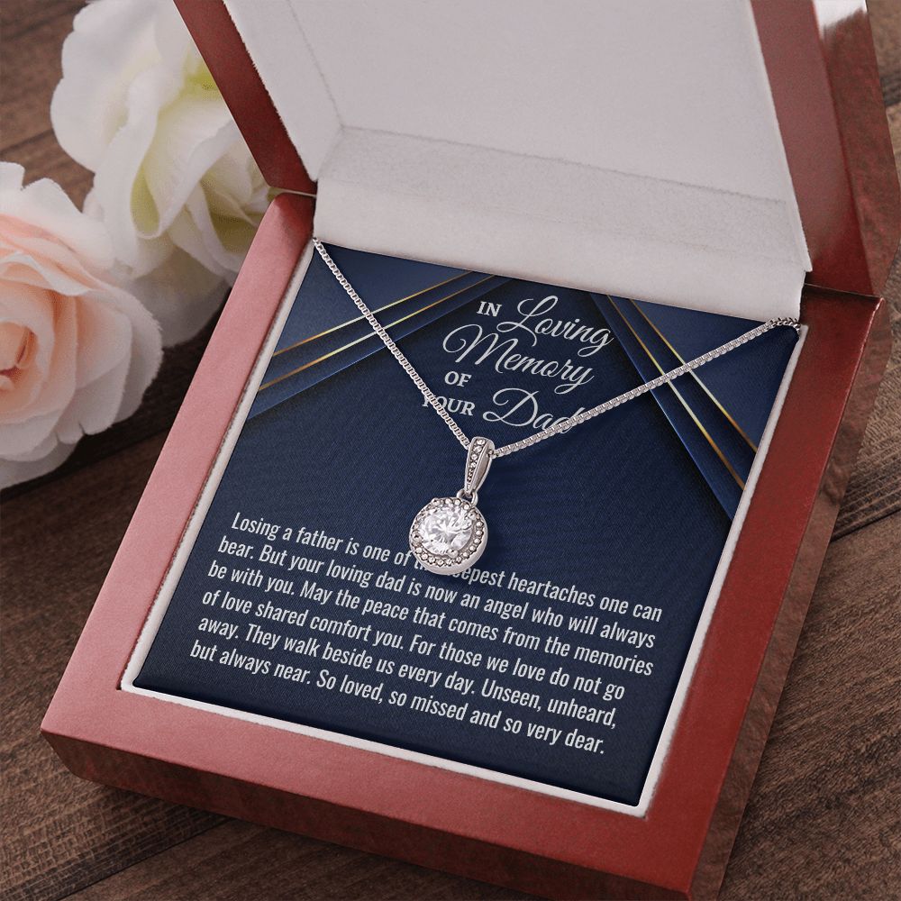 In Loving Memory Of Your Dad, Eternal Hope Necklace, Loss Of Your Dad Gift, Memorial Gift Dad, In Memory Of Your Dad. - Family Gear Collections