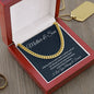 Mother & Son, Cuban Link Chain, Birthday Gift From Mom, Mom To Son Gift, Men Jewelry, I Love You Son. - Family Gear Collections