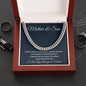 Mother & Son, Cuban Link Chain, Birthday Gift From Mom, Mom To Son Gift, Men Jewelry, I Love You Son. - Family Gear Collections